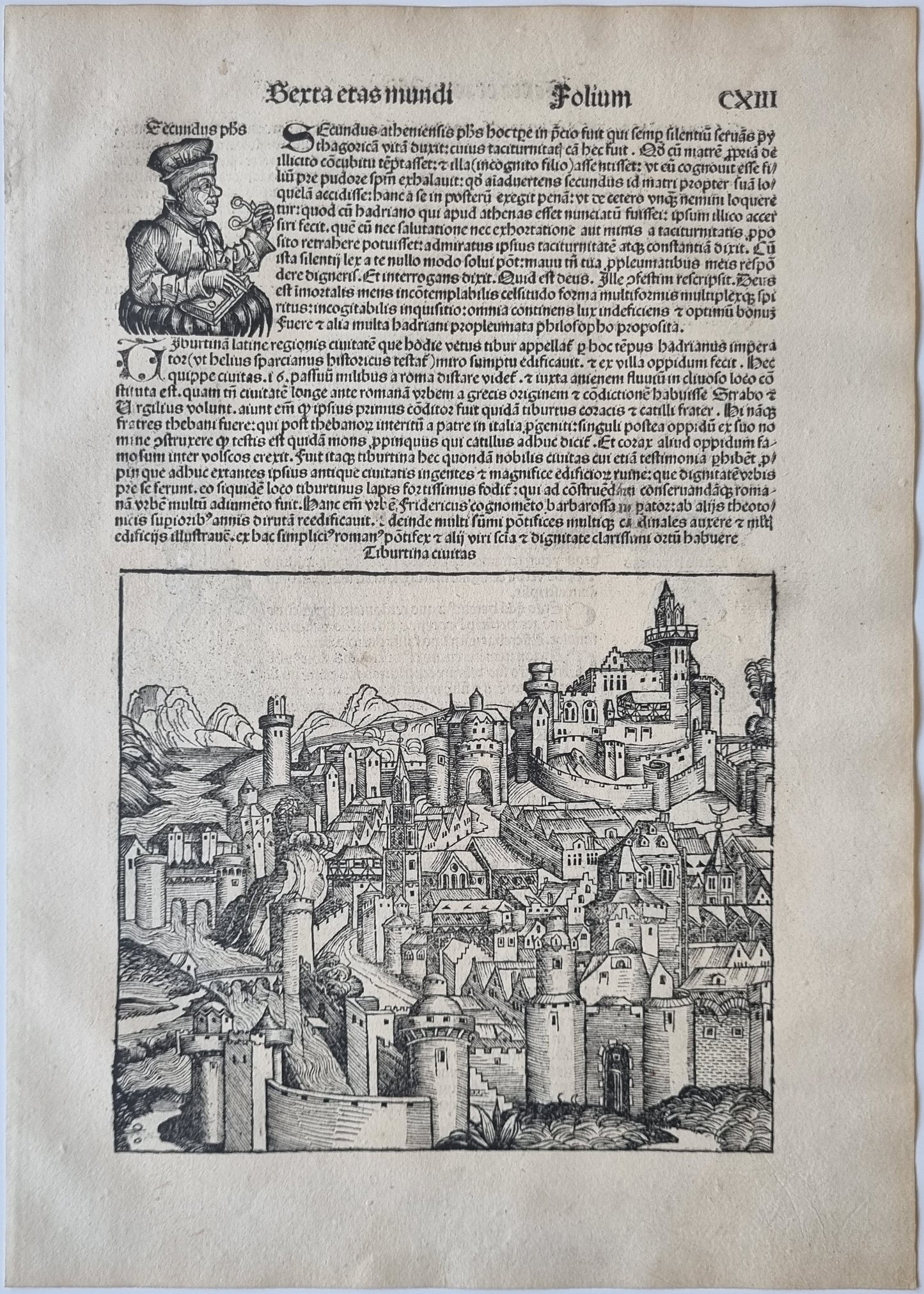 1493 Schedel's Nuremburg Chronicle - Tiburtina (Rome)