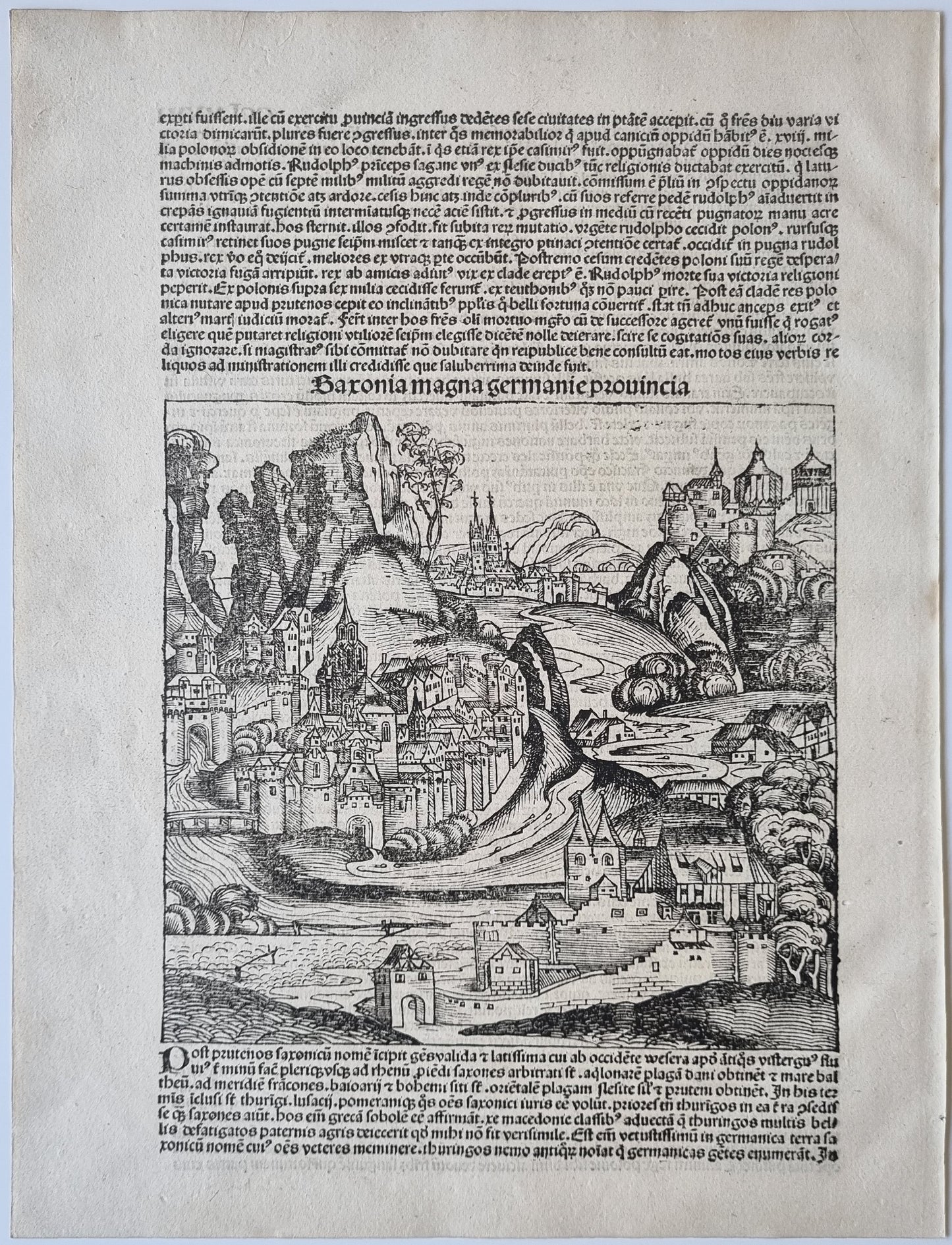 1493 Schedel's Nuremburg Chronicle -  German Towns