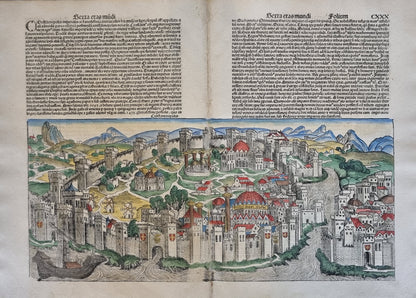 1493 Schedel's Nuremburg Chronicle -  Constantinople