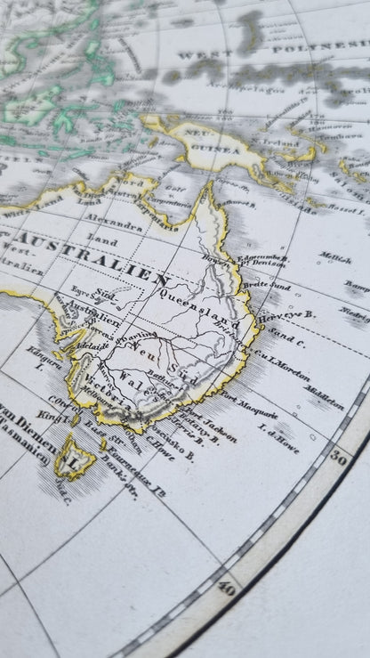 1869 World Hemispheres