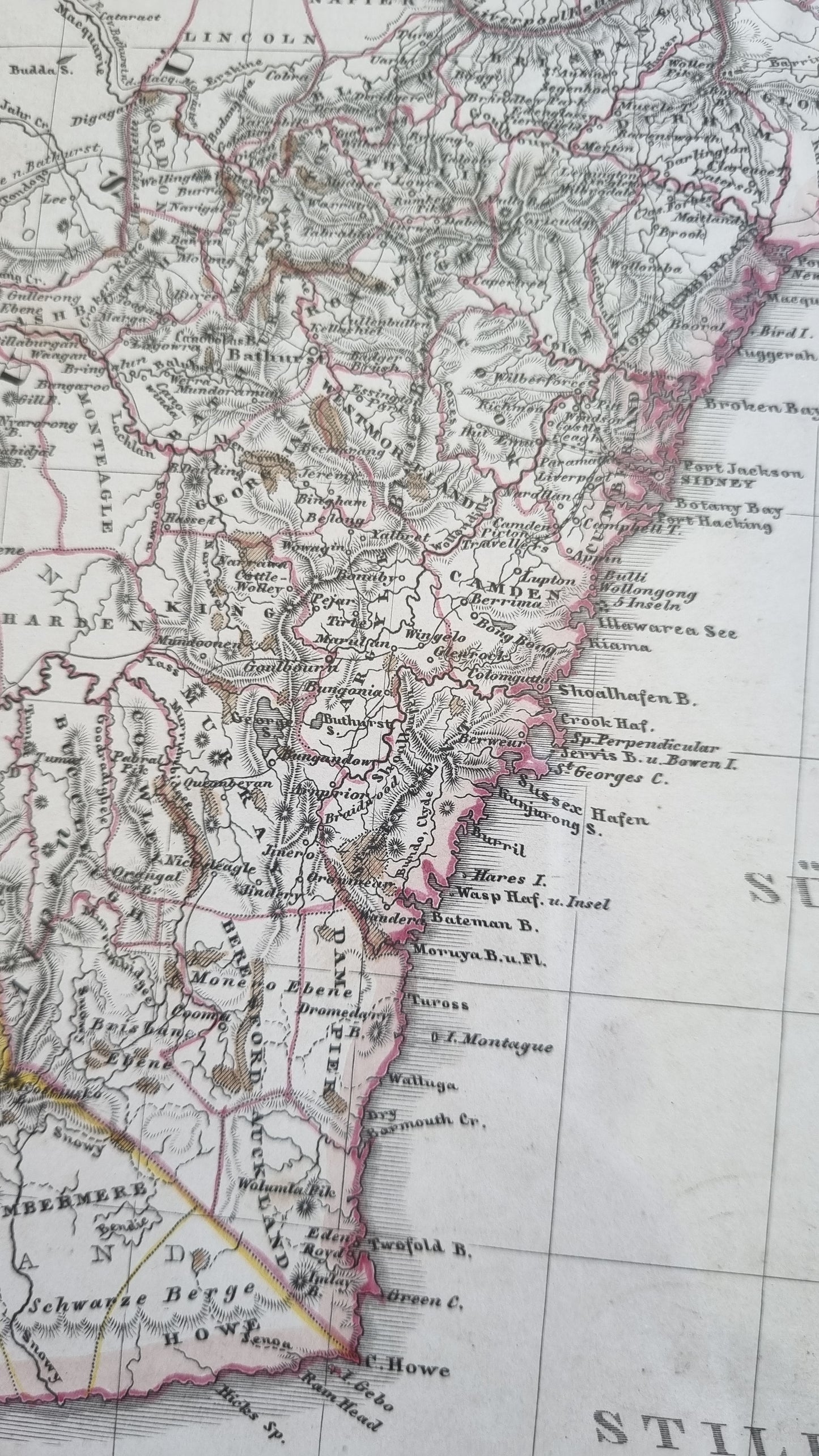 1860 South Eastern Australia with Gold Districts