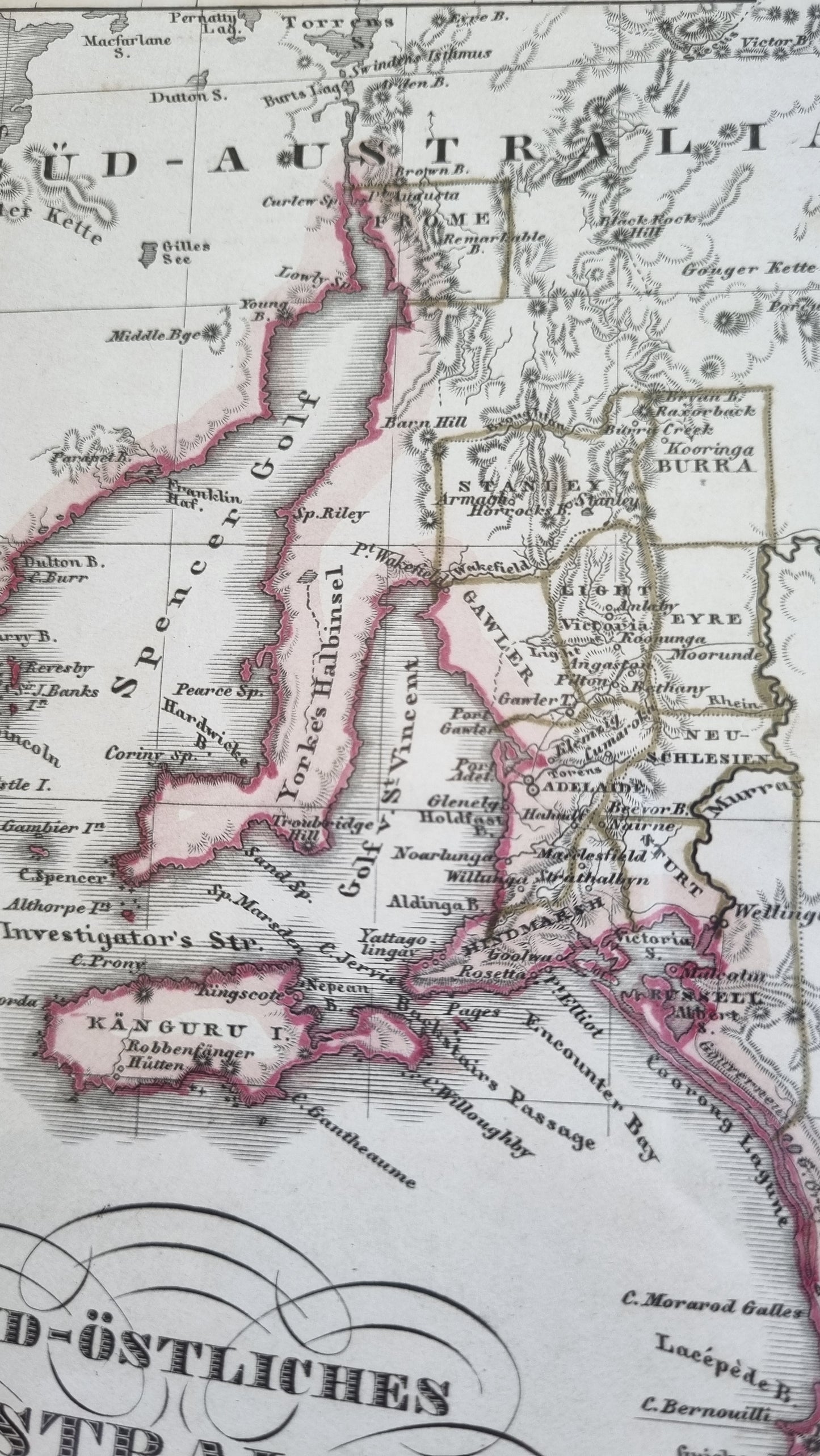 1860 South Eastern Australia with Gold Districts