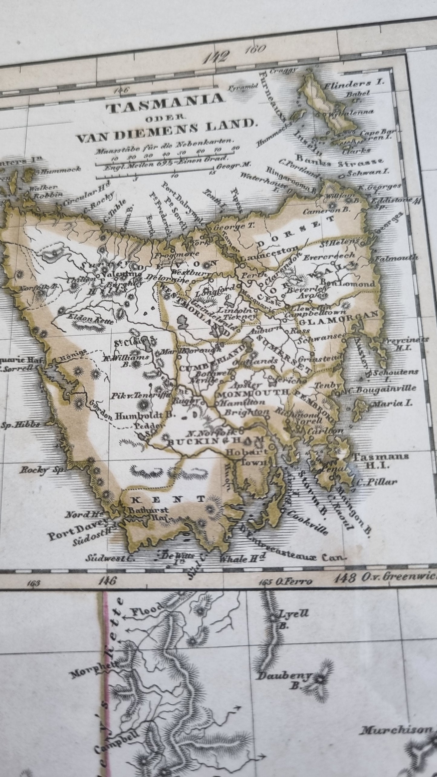 1860 South Eastern Australia with Gold Districts