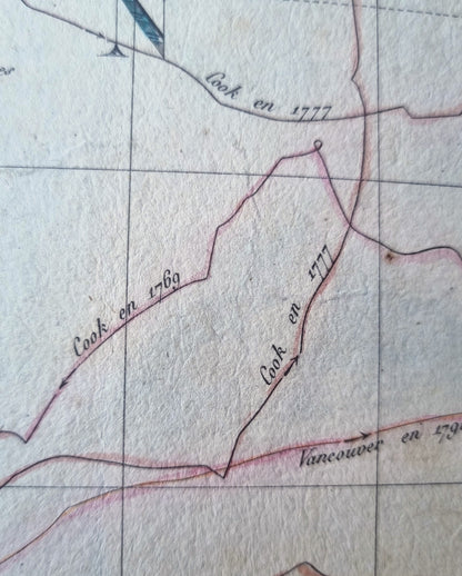 1817 Oceanie (detailing voyages of explorers)