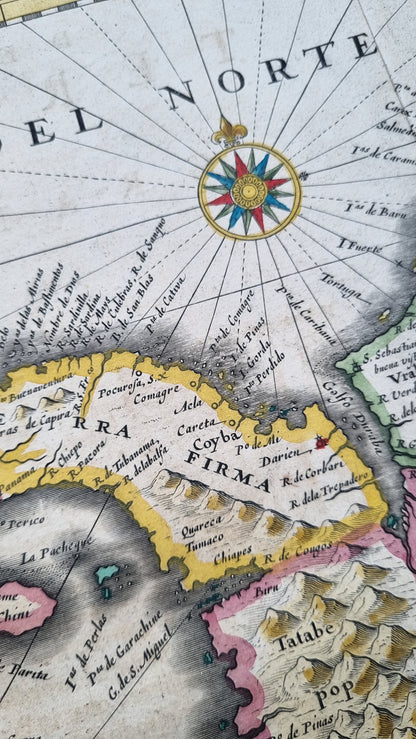 1640 Blaeu's Central America (Granatense et Popayan)