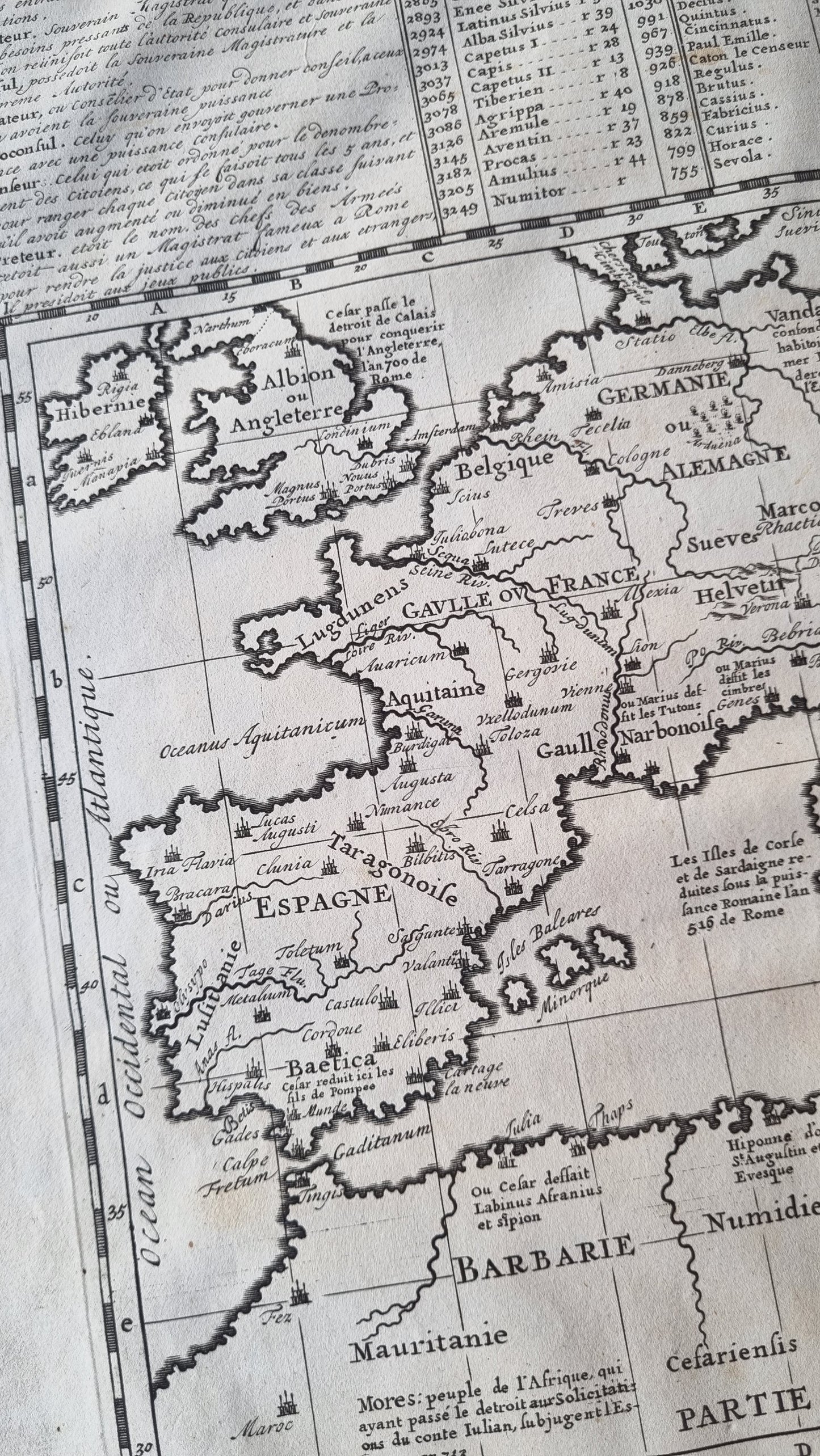 1720 Roman Empire in Europe by Chatelain