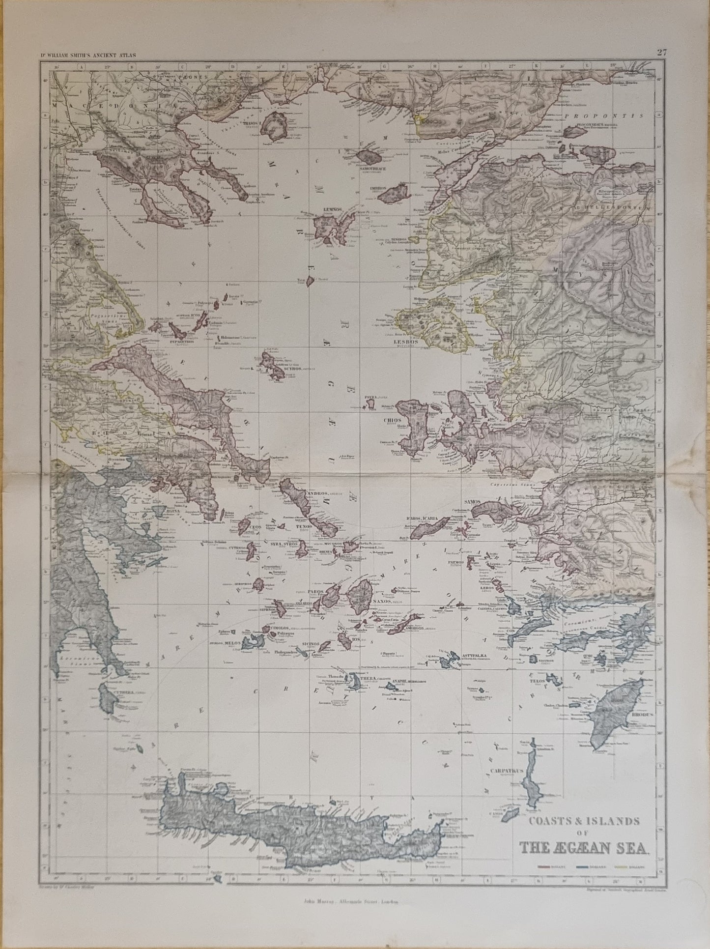 1874 Coastal Islands of the Aegean Sea