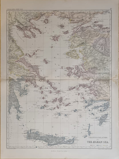 1874 Coastal Islands of the Aegean Sea