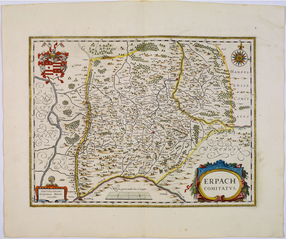 1645 Blaeu's Erpach (Germany)