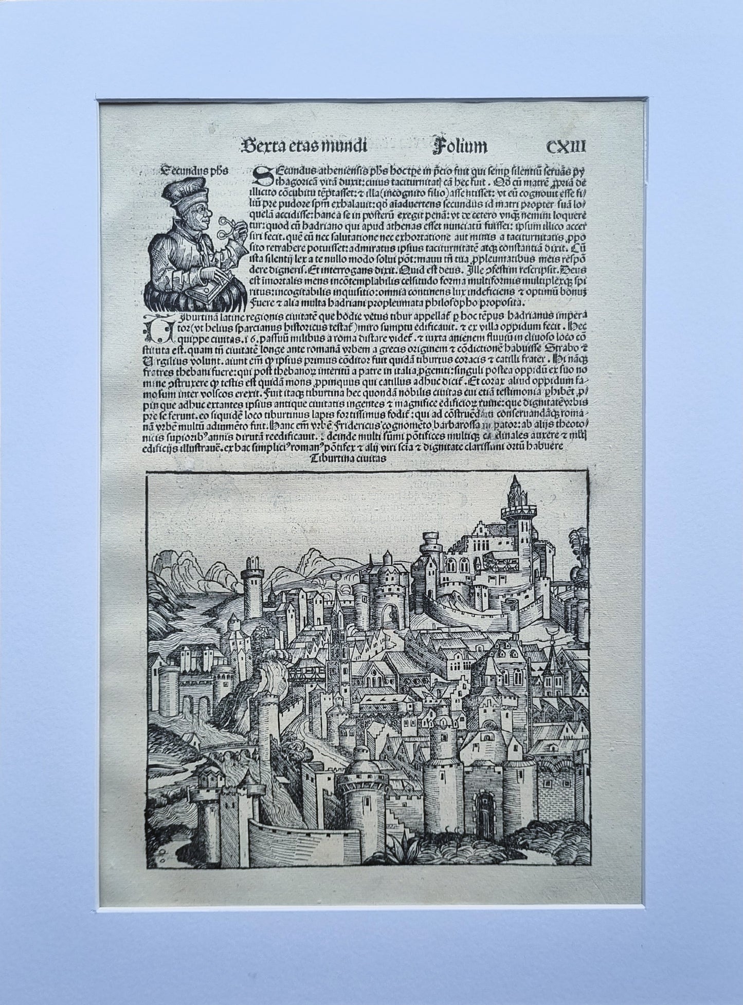 1493 Schedel's Nuremburg Chronicle -  Tiburtina (Rome)