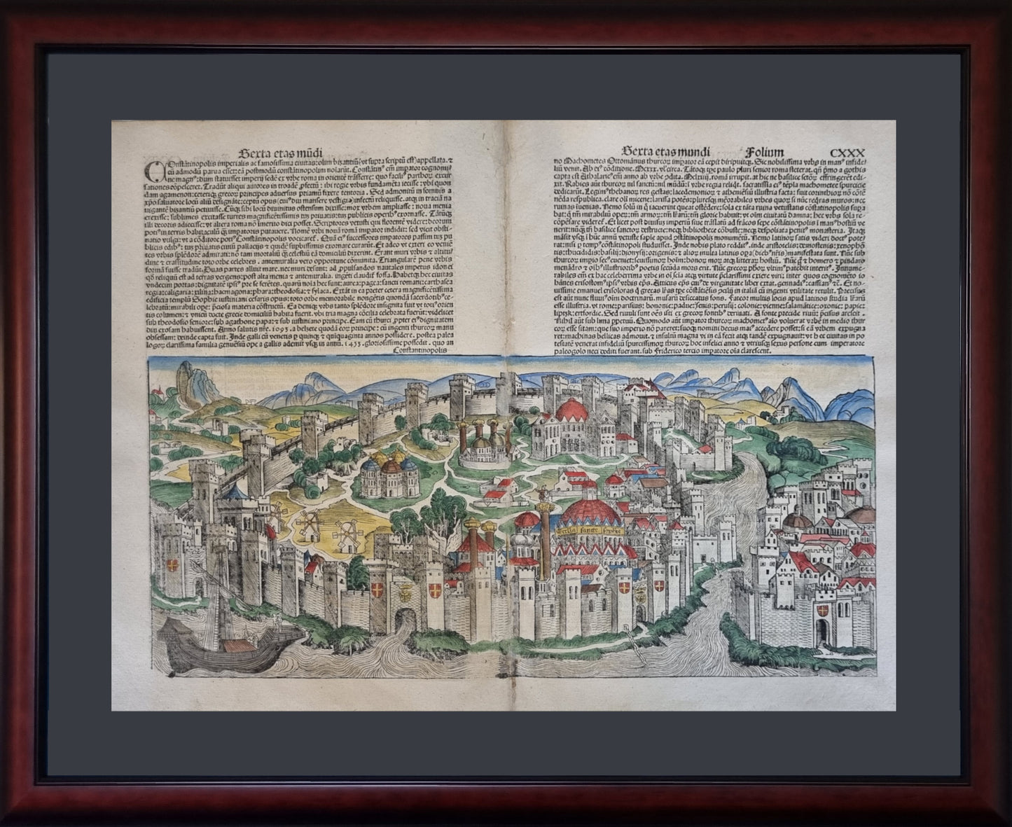 1493 Schedel's Nuremburg Chronicle -  Constantinople