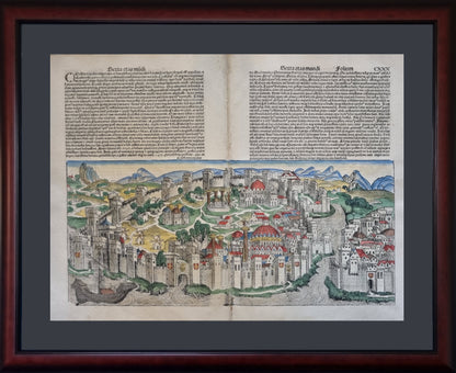 1493 Schedel's Nuremburg Chronicle -  Constantinople