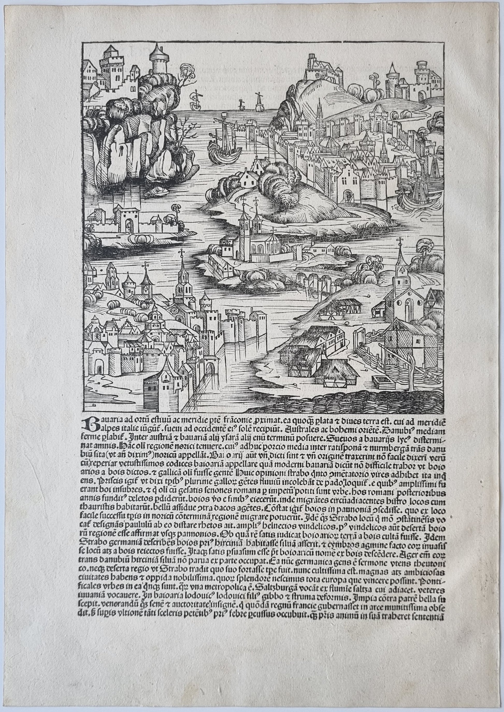 1493 Schedel's Nuremburg Chronicle -  German Towns