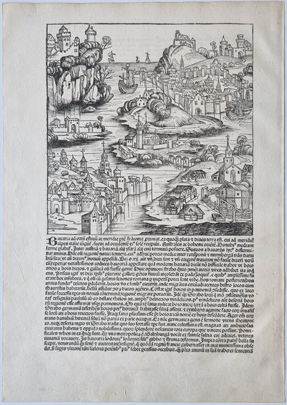 1493 Schedel's Nuremburg Chronicle -  German Towns