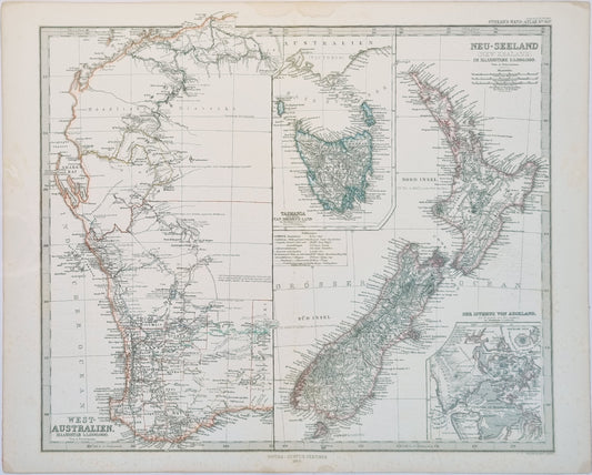 1869 New Zealand, WA and Tasmania with 