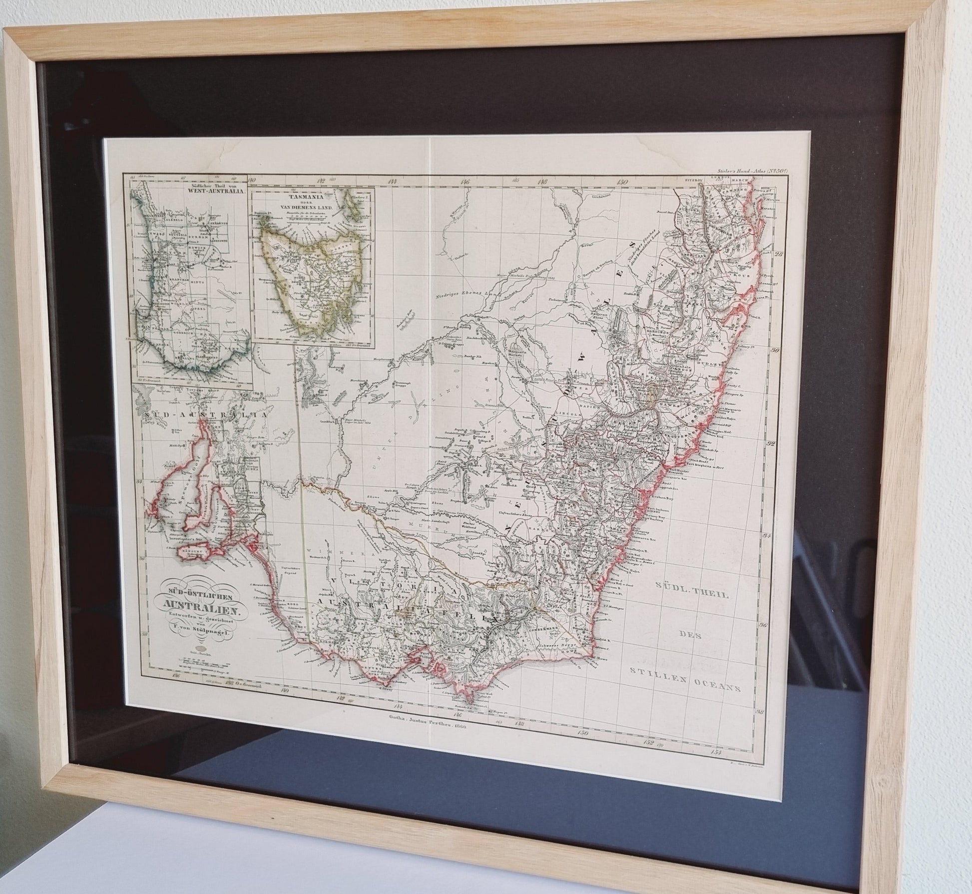 1860 South Eastern Australia with Gold Districts