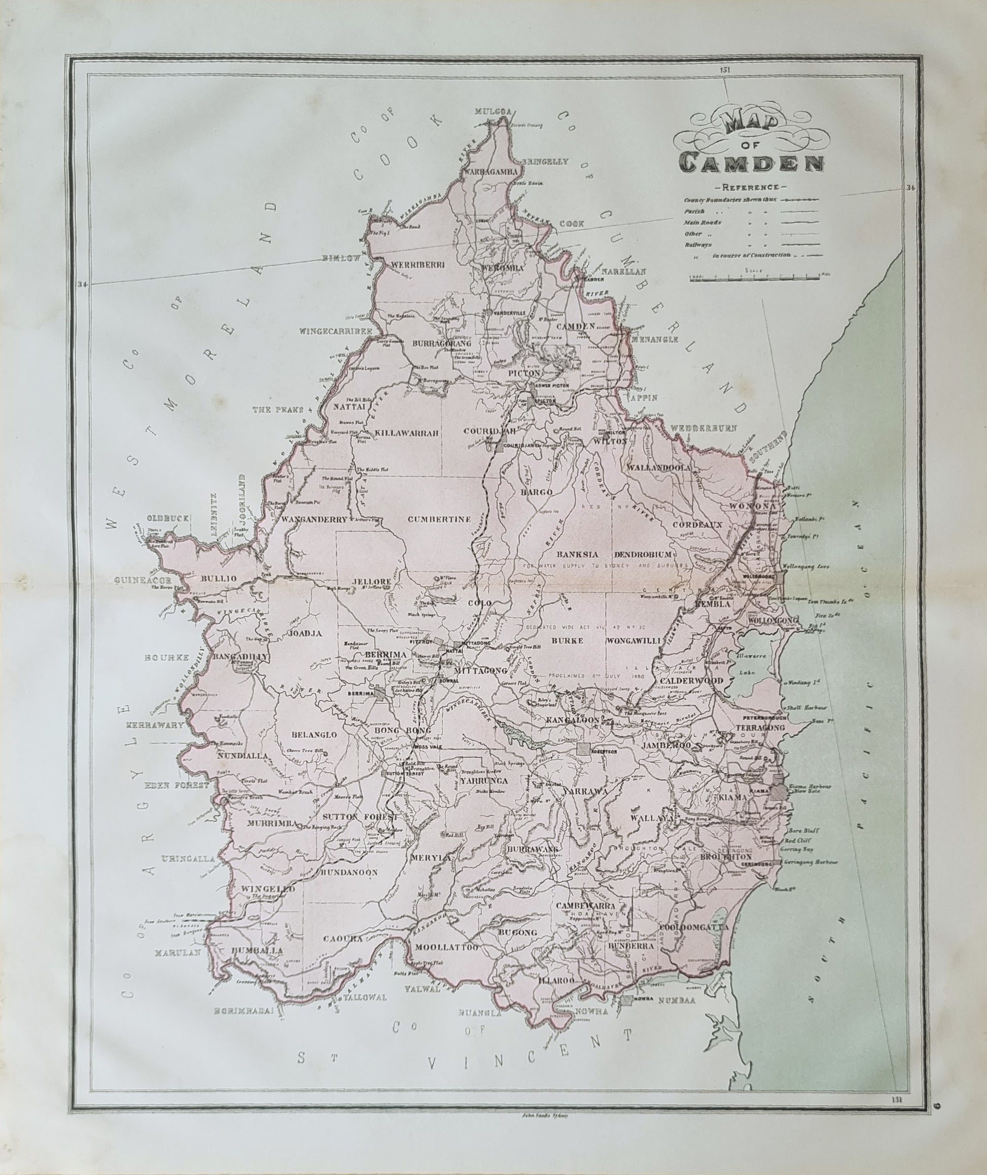 1886 - Map of Camden