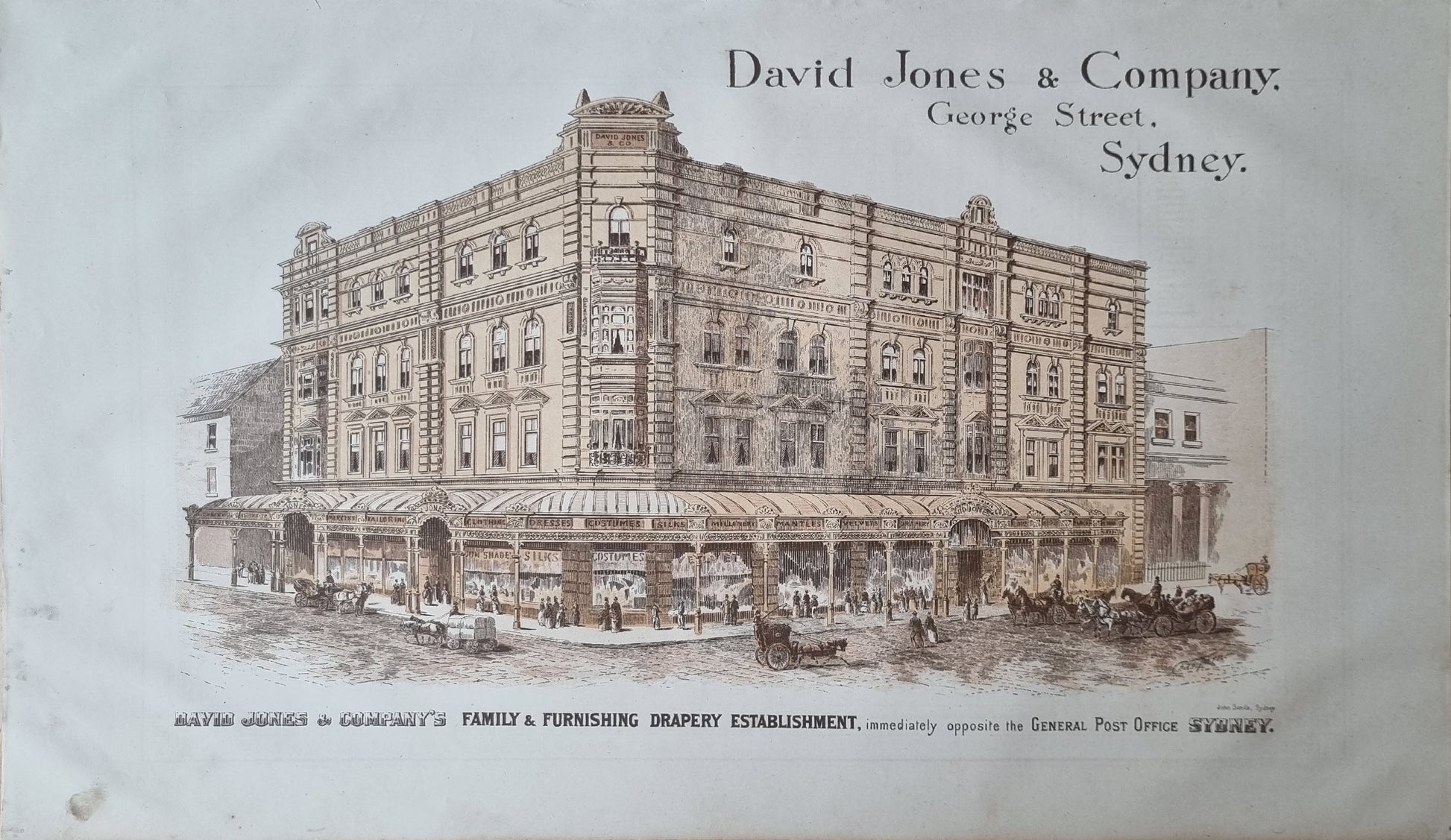 1886 - David Jones & Company, George Street, Sydney